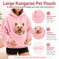 thumbnail image 2 of Pet Pouch Hoodie, Cuddle Hoodie with Kangaroo Pocket for Small Pets, Cozy Pet Carrier Sweatshirt for Cats and Small Dogs, 2 of 6