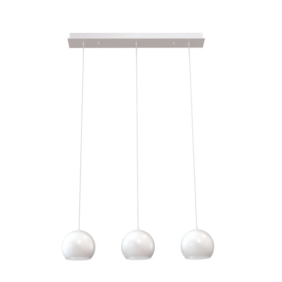 RXYP08WHLNR3 AFX Roxy - 3 Light Triple Pendant In Modern Style-6.25 Inches Tall and 7.73 Inches Wide-White Finish