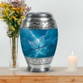 thumbnail image 7 of MUKTIVE Fishing Silhouette Keepsake Blue Urns for Adult Ashes Men, Galaxy Evening Small Urn for Men, Handcrafted Unique Ash Holders, Remembrance Gifts for Loss (1 Large & 4 Keepsake), 7 of 7