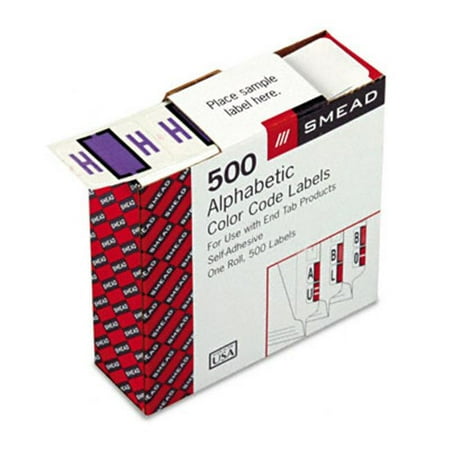 Smead name color coded labels