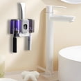 thumbnail image 3 of Huanglei Interesting Toothbrush Cup Holder Wall Mounted Couple Toothbrush Holder Smart Toothbrush Cup Toothpaste Storage Rack, 3 of 4