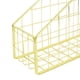 thumbnail image 4 of Revistero y archivador, Escritorio de oficina abierto, Metal, Papelera de almacenamiento de periódicos, Accesorio de organización del espacio de Oro BLESIY revistero, 4 of 4