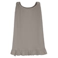 thumbnail image 6 of JGGSPWM Women's Plus Size Tank Tops Summer Solid Color Casual Scoop Neck Pleated Front Loose Flowy Sleeveless Cami Shirts Gray XXXL, 6 of 9