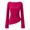 Red, variant on Women's Crew Neck Long Sleeve Flared Sleeve Top Solid Color Base Layer Shirt, S-XXL