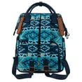 thumbnail image 3 of Wrangler Aztec Travel Backpack Baby Bag for Women with Stroller Strap and Side Bottle Pockets Organized Diaper Bag, Navy, 3 of 7