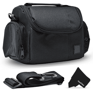 CANPIS Mirrorless Camera Case, Leather Small Camera Bag Lens Pouch, Photography Travel Bag, Outdoor Carry-On Storage Bag (Not Support Dslr Camera
