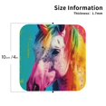 thumbnail image 2 of Naloa Watercolor White Horse Coasters for Set of 4 - PU Leather Coasters, Coasters for Table Cup Tea Coffee Beer, Decorative for Kitchen Homedecor (Round), 2 of 6