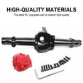 thumbnail image 2 of mmirethe 2pcs 1/10 Front And Rear Axle Housings Aluminum Alloy Compact Yet Durable Design For RGT 86100 86100JC FTX5579 Black, 2 of 6