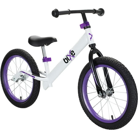Bixe Aluminum Kids Balance Bike Lightweight 16” No-Pedal Training Bike  Purple