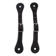 thumbnail image 2 of Paquete de 2 correas artificial para caballo de 22 cm/8,66 pulgadas. negro shamjiam Correas de espuelas ecuestres, 2 of 9