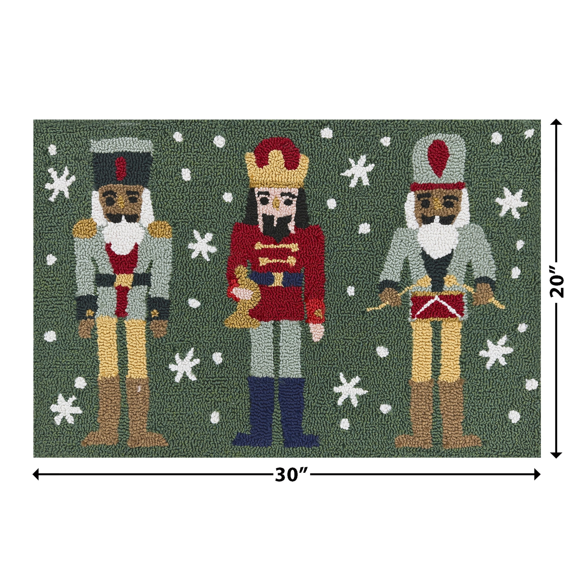 Holiday Time Multi-color Nutcracker 20" x 30" Accent Rug
