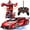 Red, variant on Remote Control Transform Car Robot Toy 2.4Ghz 1:18 Rechargeable 360°Rotating Stunt Race Car Toys for Kids Boys Girls Age 8 9 10 11 Year Old Toy Gifts(Red)