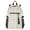 Beige and White Plaid, variant on JIALIOU 14" Laptop Backpack Waterproof Airline Approved Stylish Casual Daypack for Travel Business College Work, Cute Capybaras Doing Various Activities