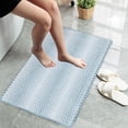 thumbnail image 5 of sruoe Bathroom Rugs, Bath Mat for Bathroom Floor 1pcs, Bath Mats for Bathroom Floor Non Slip Non Skid, Rectangular Polyester Floor Mat for Bath Door Household, Green, 5 of 5