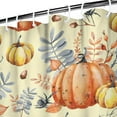 thumbnail image 3 of Rideaux de Douche Citrouille de la Récolte d'Automne de l'Action de Grâce, Rideau de Bain Lavable avec Crochets Rideaux en Polyester Basiques pour Jour de l'Action de Grâce Fête d'Automne Décoration Maison, 3 of 5