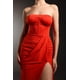 thumbnail image 5 of Dress Verues maxi sin mangas con aberturas y arrugas para mujer, 5 of 6