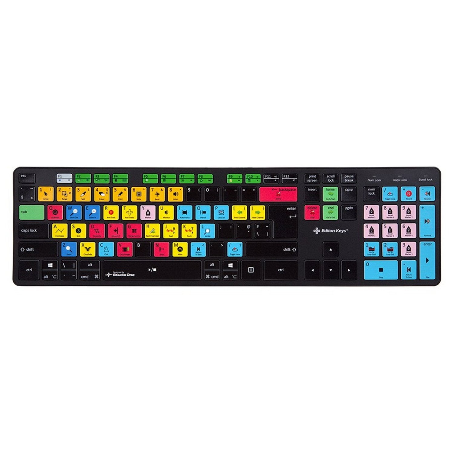 Editors Keys Presonus Studio One Slimline Keyboard for PC and Mac