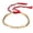 Red, variant on Unisex Handmade Braided Copper Beads Drawstring Lucky Rope String Chain Bracelet