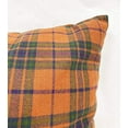 thumbnail image 4 of Fennco Styles Rustic Tartan Plaid Cotton Decorative Throw Pillow 18" W x 18" L - Terracotta Plaid Cushion for Christmas, Couch, Home, Farmhouse and Office Décor, 4 of 7