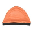 thumbnail image 5 of Wave Cap, Silk Stocking Wave Caps for 360 Waves, Silky Durag for Men, Stain Caps Orange, 5 of 5