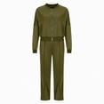 thumbnail image 6 of Gamivast Two Piece Sweatsuit for Women Full Zip Sweatshirt Top High Waisted Straight Leg Pants Set Casual Workout Lounge Outfits Fall Clothes, 6 of 6