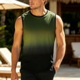thumbnail image 2 of Lopecy-Sta Mens Tank Tops Crew Neck Gradient Graphic Sleeveless Sports Fitness Summer Vacation Beach Casual Workout Shirts, 2 of 5