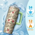 thumbnail image 4 of 30oz Santa Tumbler with Lid and Straw Christmas Stainless Steel Insulated Cup Holiday Gifts, 4 of 5