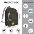 thumbnail image 5 of Gothic Celestial Sun and Moon Backpack, Waterproof School Bag with Starry Night and Witchy Aesthetic, 5 of 5