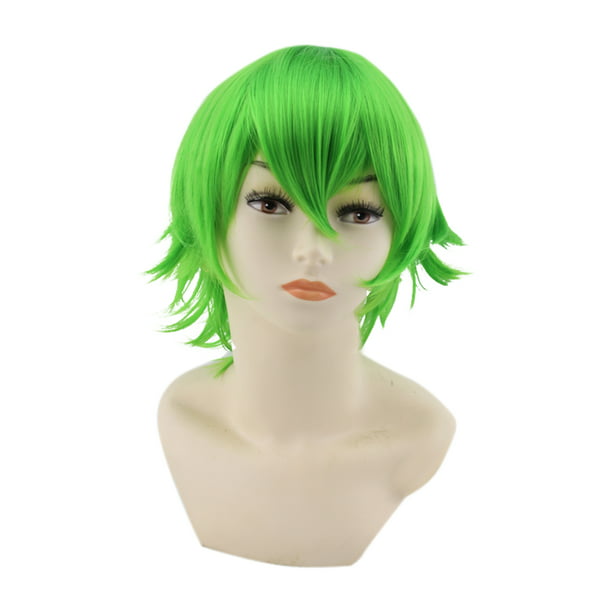 Ｈｉ．ＦＡＮＣＹ Cosplay Costume Anime Fake Hair Multi-color Short Wigs Synthetic  Fiber Headwear Hairpieces for Men Boys 