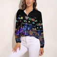 thumbnail image 3 of Las Vegas Long Sleeve Blouse Woman Streetwear Casual Shirts Summer Oversize Woman Streetwear Clothing Birthday Present, 3 of 7