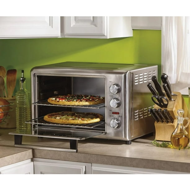 Horno Eléctrico de Convección y Rostizador Hamilton Beach 311/06 Plata