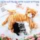 thumbnail image 5 of Animal de peluche Skylety, gato cariñoso con gatitos de peluche de 40 cm, 5 of 7