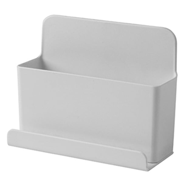 Caja de almacenamiento para mando a distancia, soporte para enchufe de teléfono, organizador para el hogar (B)