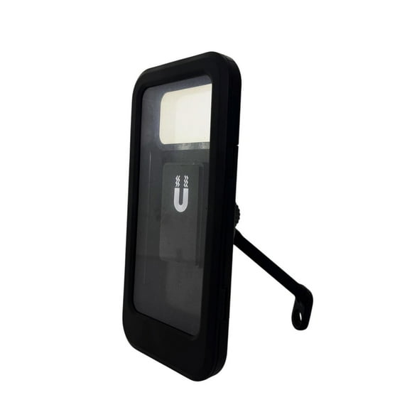 Soporte de Celular con Funda Impermeable para Moto Bicicleta negro Pequeño