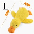 thumbnail image 1 of Plush Companion Sleeping Duck Dog Toys for Small Large Dogs Bite Resistant Teeth Grinding Sound Relief Duck Sound Toy, 1 of 7