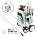 thumbnail image 5 of WONDERFOLD Volkswagen Stroller Wagon (4 Seater) - Collapsible Wagon Stroller with VW Bumper, Functioning Headlights, and All-Terrain XL Wheels, 5 of 5