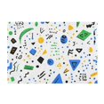 thumbnail image 7 of Yayeee Bath Rug for Bathroom Floor Non Slip Rectangle Fluffy Soft Absorbent Mat, 16"x24", Blue Simple Shapes, 7 of 7