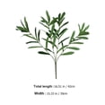 thumbnail image 2 of BRIGHTFUFU 3Ud Ramas Artificiales De Para De Flores Y Hogar En Color Verde, 2 of 7