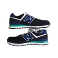 thumbnail image 1 of Size 11.5 NEW BALANCE 574 Men's Sneaker Shoes Black Blue Green ML574MON, 1 of 6