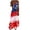 Z16 Red, variant on Erwazi Women's 4th of July Print Maxi Dresses Sleeveless Spaghetti Strap V Neck Casual Dress