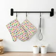 thumbnail image 6 of Honeii Tulips Flowers patten Oven Mitts and Pot Holders Sets, Baker Oven Mitts, Mittens for Kitchen Decor, Baking Lover over Gloves Gifts, 6 of 7