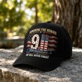 thumbnail image 4 of 9/11 25th Anniversary Patriotic Baseball Cap Honoring The Heroes We Will Never Forget American Flag Embroidered Tactical Dad Hat for Men Women, 4 of 5