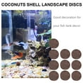 thumbnail image 6 of Eease 10pcs Fish Tank Decorative Coconuts Shell Ornaments Fish Tank Coconuts Chips Fish Tank Landscaping Decor, 6 of 6