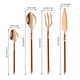 thumbnail image 2 of [Oro rosa] Set de vajilla de 4 piezas, juego de cuchillo y tenedor para carne, cocina occidental, pequeño diablo, 2 of 2