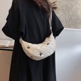 thumbnail image 3 of Bolso Mensajero Diario Cruzado Crossbody Fashion Hobo Bag Bow Back Acolchado Hombro Gran Capacidad Correa Ajustable Bolsillo, 3 of 9