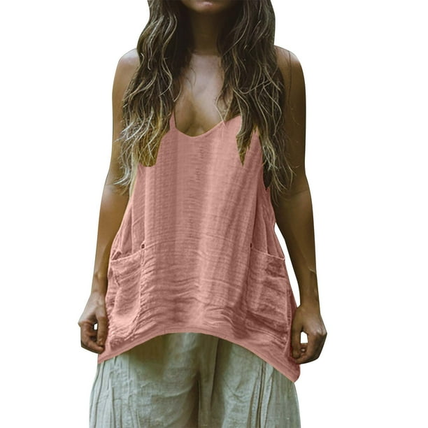 Vestidos Casuales Para Mujer, Blusas De Mujer De Moda Camisa de botones lisa de moda para mujer, blusa holgada con cuello en V para mujer