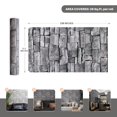 thumbnail image 3 of Papel pintado auxua de ladrillo gris, despegar y pegar, 45 cm x 6 m, 3 of 6