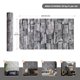 thumbnail image 3 of Papel pintado auxua de ladrillo gris, despegar y pegar, 45 cm x 6 m, 3 of 6