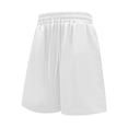 thumbnail image 5 of Hurxie Mens Gym Basketball Shorts with Pockets - Quick Dry Lightweight Mesh Athletic Shorts White,XL, 5 of 7