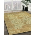 thumbnail image 3 of Ahgly Company Machine Washable Indoor Round Abstract Cinnamon Brown Area Rugs, 6' Round, 3 of 7